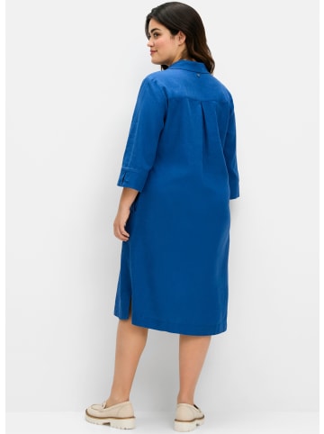 sheego Hemdblusenkleid in blaubeere