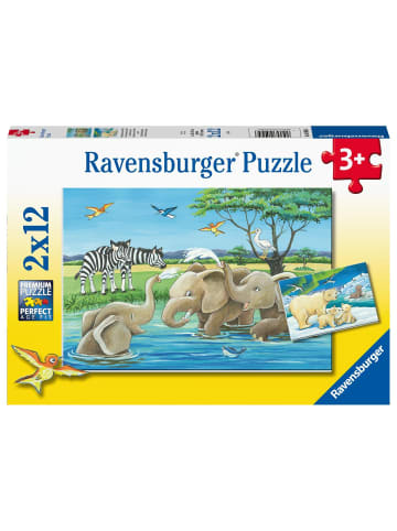Ravensburger Ravensburger Kinderpuzzle - 05095 Tierkinder aus aller Welt - Puzzle für...