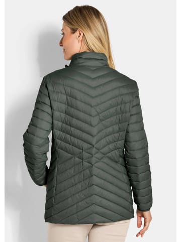 GOLDNER Herbstjacke mit Daunen, Stehkragen in khaki