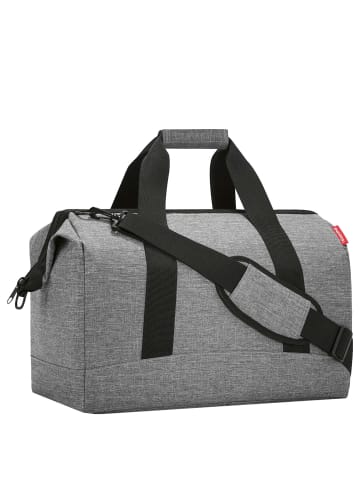 Reisenthel travelling allrounder L - Reisetasche 48 cm (summerstripes black) in twist silver