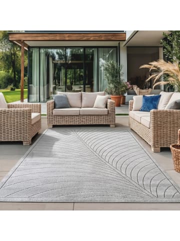 Teppich Boss Indoor Outdoor Teppich Nova 1204 in Silber