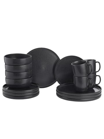 Butlers Geschirr-Set CASA NOVA 16-tlg. in Schwarz