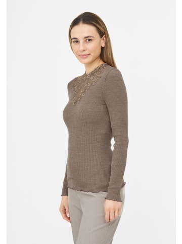 TOOCHE Shirt & Top "Lace Royalty" in braun