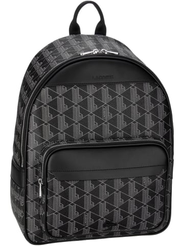 Lacoste Rucksack / Backpack The Blend 3649 in Monogram Noir Gris