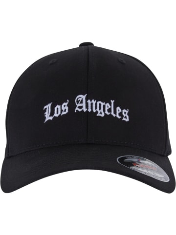 Mister Tee Cap "Los Angeles Flexfit Wooly Combed" in Schwarz