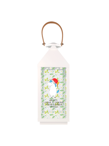 Mr. & Mrs. Panda Laterne Einhorn Weihnachtsmann mit Spruch in Transparent