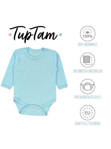 TupTam Jungen Baby Body Langarm 5er Pack in blau/grün