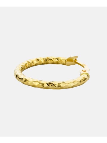 Diamant L'éternel Creolen aus 585 Gelbgold