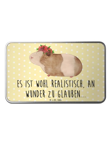 Mr. & Mrs. Panda Metalldose Meerschweinchen Weisheit mit Spruch in Gelb Pastell