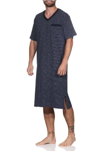 NORMANN Kurzarm Nachthemd - 80233 in navy
