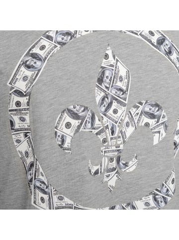 Roberto Geissini Money-Skull T-Shirt Grau