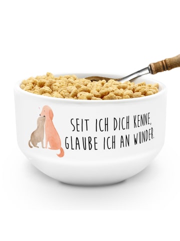 Mr. & Mrs. Panda dessertschale Hunde Liebe mit Spruch in Weiß