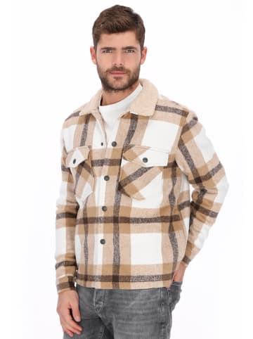 DreiMaster Men Jacket in beige multicolor