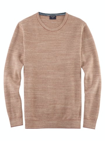 OLYMP  Pullover Casual Strick in Braun