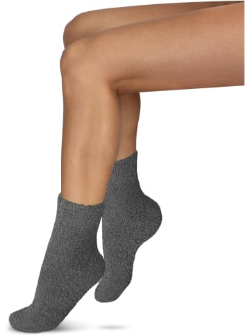normani 2 Paar Kuschel-Socken für Damen und Herren in Anthrazit