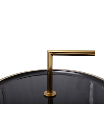Kayoom Beistelltisch Art Deco in schwarz