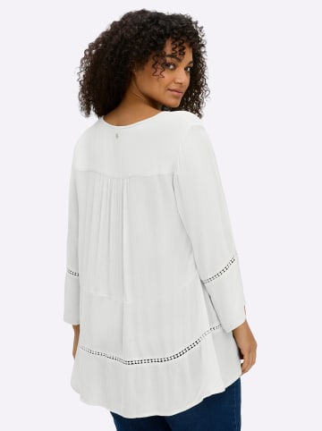 sheego 3/4-Arm-Bluse in ecru