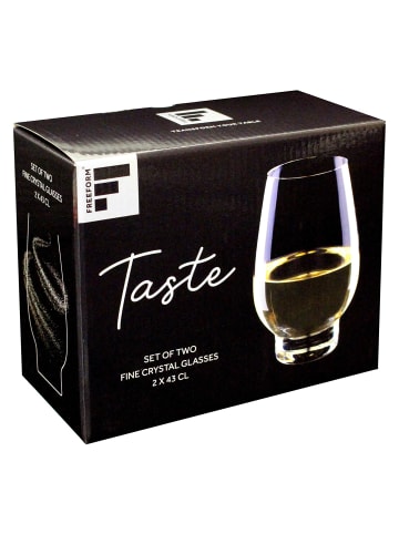 FREEFORM FREEFORM | Weißwein-Glas, klar, 2 x 430 ml