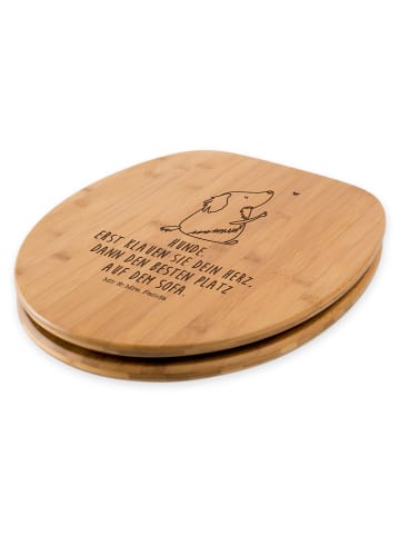 Mr. & Mrs. Panda WC Brille Hund Liebe mit Spruch in Transparent