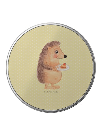 Mr. & Mrs. Panda Kaffeedose Igel Kuchenstück ohne Spruch in Gelb Pastell