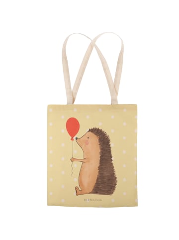 Mr. & Mrs. Panda shopping bag Igel Luftballon ohne Spruch in Gelb Pastell
