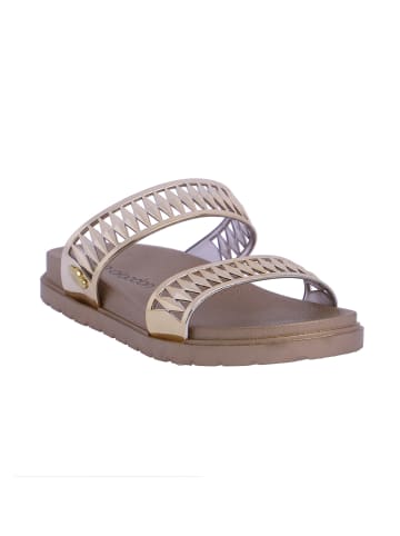 Don Algodon Flipflops Cannes in Gold