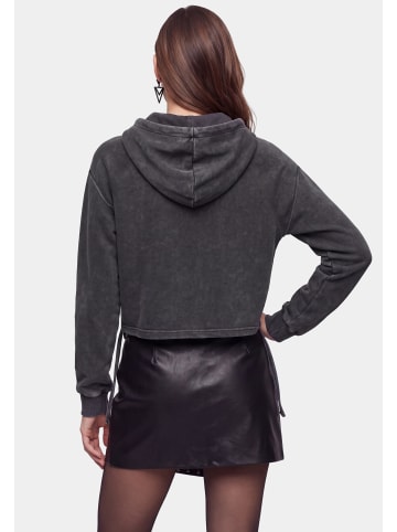 myMo ROCKS Women Hoodie in Grey Stone Wash