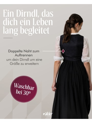 Nübler Gastrodirndl Saskia in Schwarz