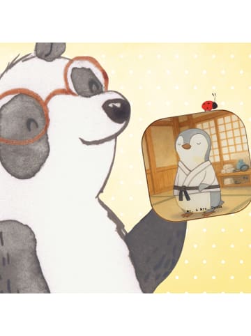 Mr. & Mrs. Panda Untersetzer Pinguin Karate Design ohne Spruch in Weiß