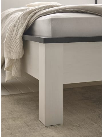 Furn.Design Schlafzimmer-Set 7-teilig in weiß Pinie Landhaus mit Doppelbett 180 x 200 cm
