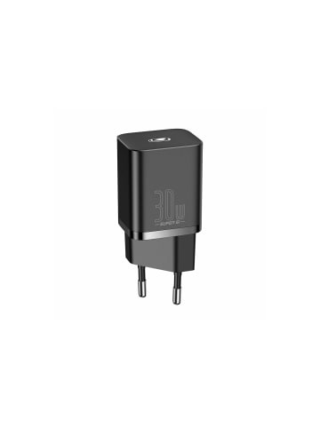 Baseus Baseus Super Si 1C Schnellladegerät USB Typ C 30W Power in Schwarz