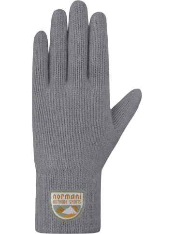 Normani Outdoor Sports Kinder Merino Strick-Fingerhandschuhe Berlingen in Grau