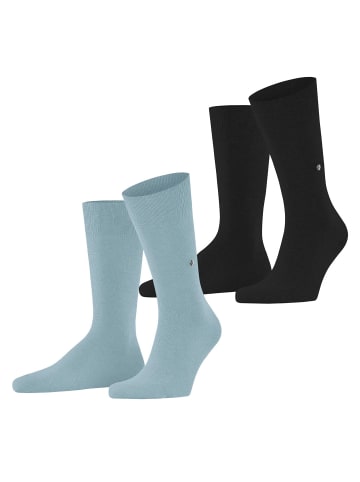 Burlington Socken 2er Pack in Schwarz/Hellblau