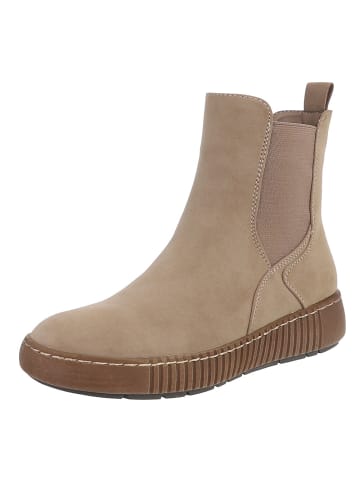 Ital-Design Stiefelette in Hellbraun