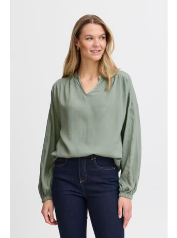 Fransa Langarmbluse FROLINE BL 4 20614143 modische Bluse in Grün