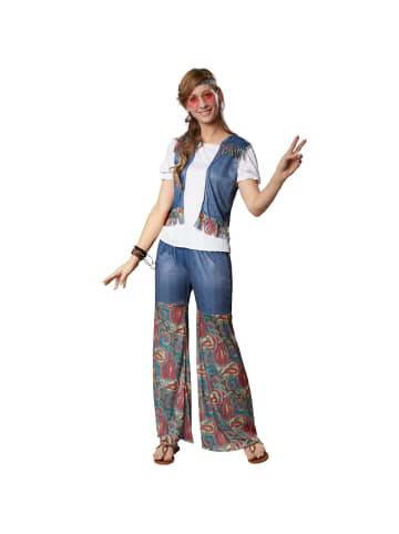 tectake Outfit in Jeans- und Ornamentenoptik, blau