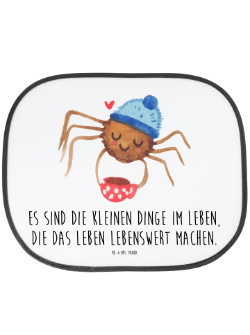 Mr. & Mrs. Panda Sonnenschutz Spinne Agathe Kaffee mit Spruch in Weiß
