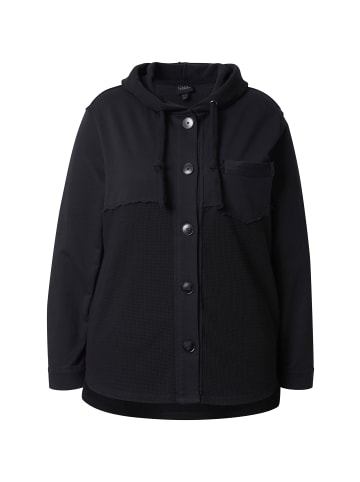 Ulla Popken Sweatjacke in schwarz