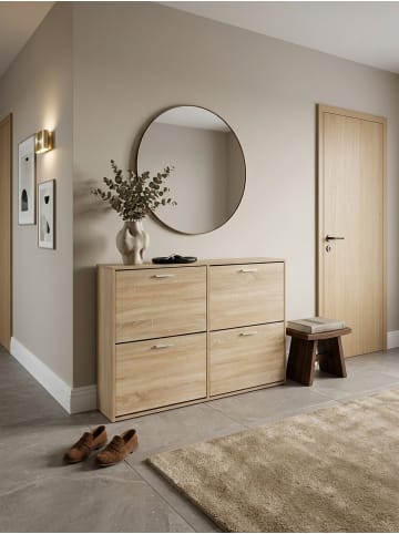 KADIMA DESIGN Schuhschrank WL5.828 Modern 120 x 81 x 24 cm Holz Schuhregal 4 in Sonoma