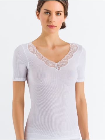 Hanro T-Shirt Lace Delight in Weiß