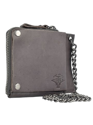 Billy the Kid Nasty Cowboys Kettenbörse Leder 12,5 cm stonegrey