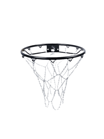 Prosport Basketballkorbnetz metall in Silber 35x20x23cm