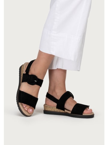 VITAFORM Echt Leder Sandaletten in schwarz