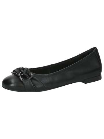 Caprice Ballerina in BLACK SOFTNAP.
