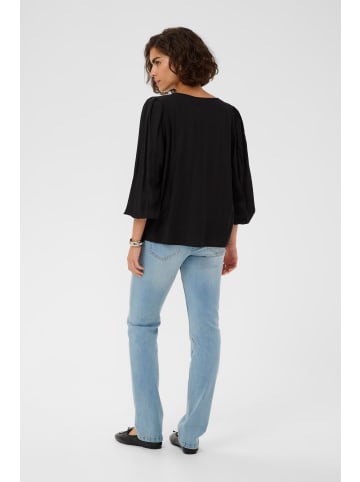 Kaffe Bluse langarm KAlufia Regular fit in Black Deep