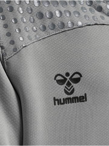 Hummel Hoodie Hmllead Poly Hoodie Kids in GREY MELANGE