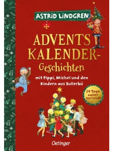 Oetinger Buch - Adventskalender-Geschichten mit Pippi, Michel und den Kindern aus Buller