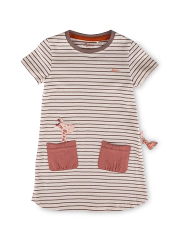 Sigikid Kleid Savanne in Creme-Braun geringelt