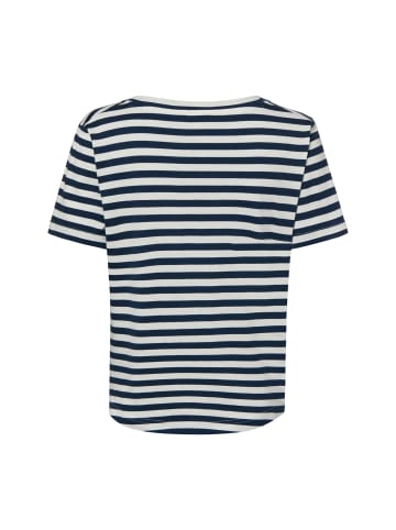 Marie Lund T-Shirt in weiß marine