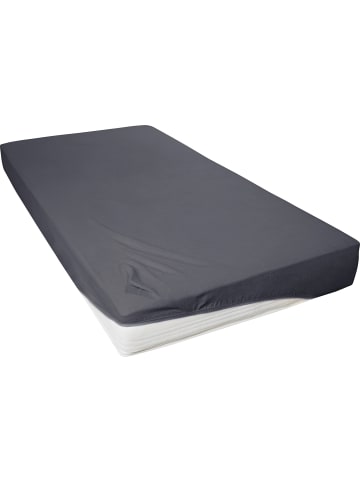 Primera Biber Spannbettlaken in anthrazit